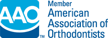 Member American Association of Orthodontists logo | Harwell & Cook Orthodontics