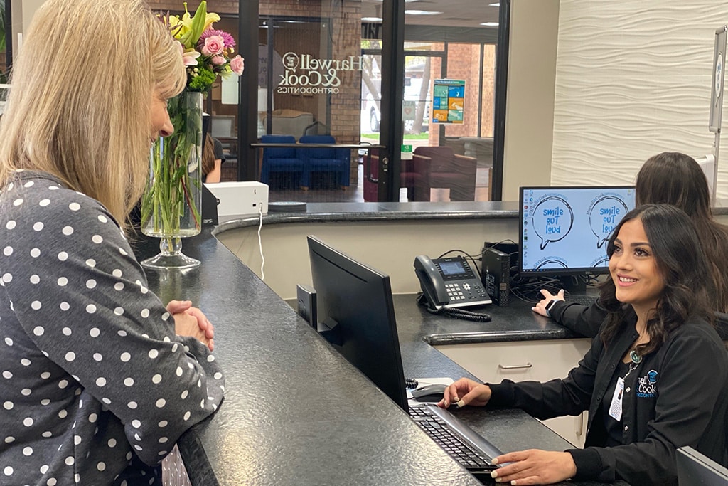 A dental practice reception area | Harwell & Cook Orthodontics